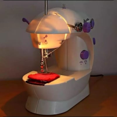 Picture of Mini Sewing Machine 2-Speed Double Thread(C), Automatic Grade: Automatic - White