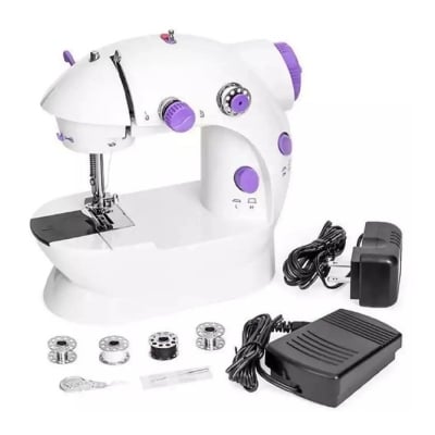 Picture of Mini Sewing Machine 2-Speed Double Thread(C), Automatic Grade: Automatic - White