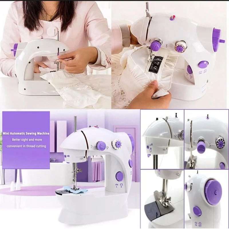 Picture of Mini Sewing Machine For Home Tailoring  - White