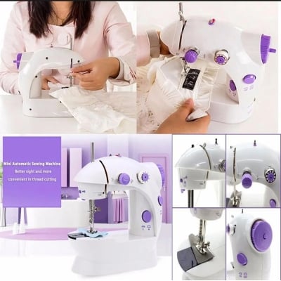 Picture of Mini Sewing Machine For Home Tailoring  - White