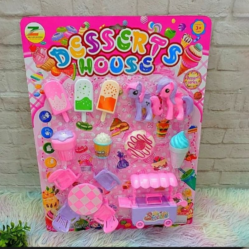 Picture of Toy Sweet House For Playing Kids Kids Sweet House Indoor Play Toy Set - Multicolor