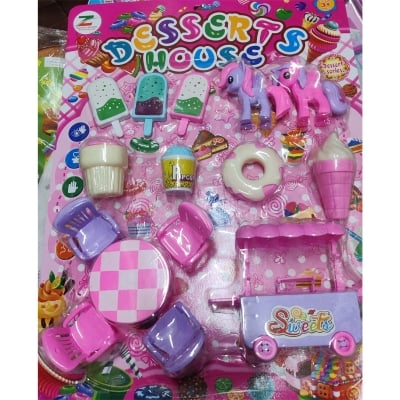 Picture of Toy Sweet House For Playing Kids Kids Sweet House Indoor Play Toy Set - Multicolor