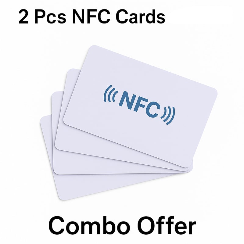 Picture of NFC NTAG215 Blank Card Combo – White PVC Tag (504B) - White