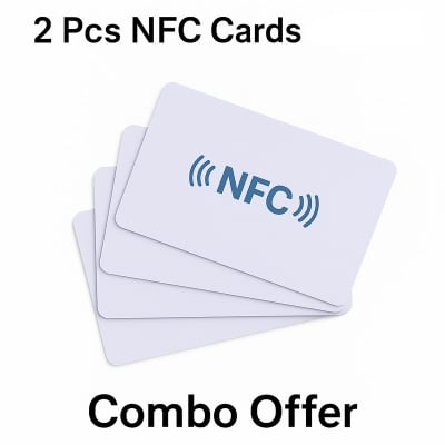 Picture of NFC NTAG215 Blank Card Combo – White PVC Tag (504B) - White