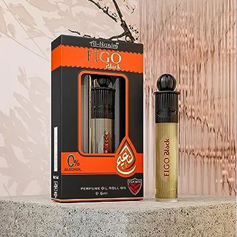 Picture of Al Nuaim Figo Black Attar (ফিগো ব্লাক আতর) - 6 ml (Unisex) - Black