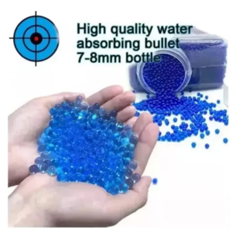 Picture of AquaStrike Pro Gel Blaster gel – Super Absorbent 7–8mm Water Beads (1 Jar) - Blue