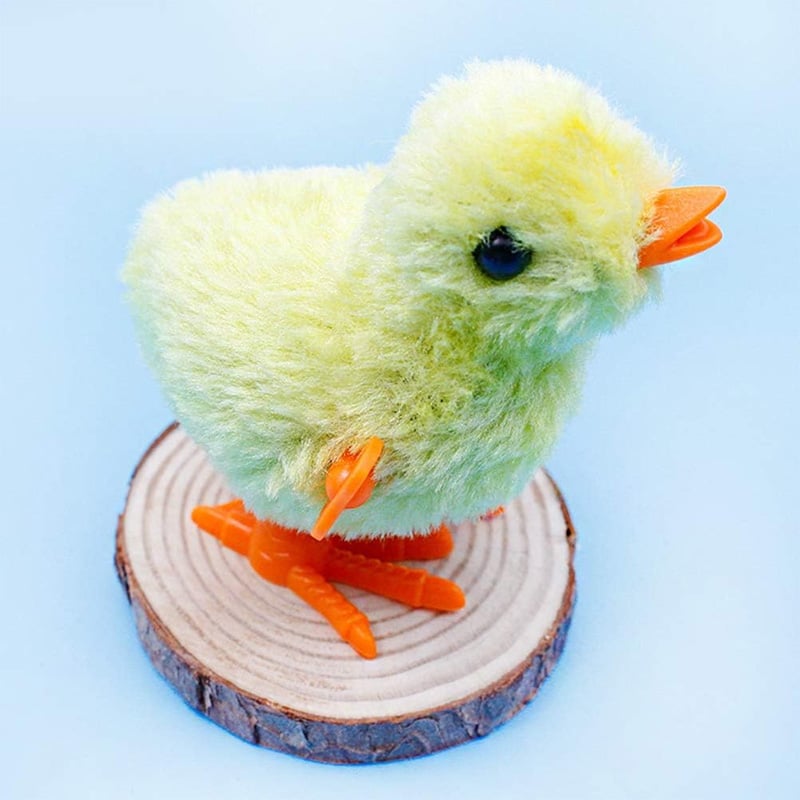 Picture of 5 pcs Interactive Plush Chicken Clockwork Toy - Multicolor
