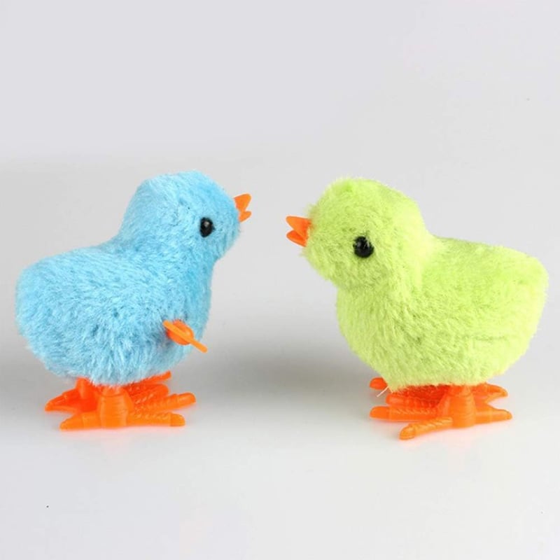 Picture of 5 pcs Interactive Plush Chicken Clockwork Toy - Multicolor