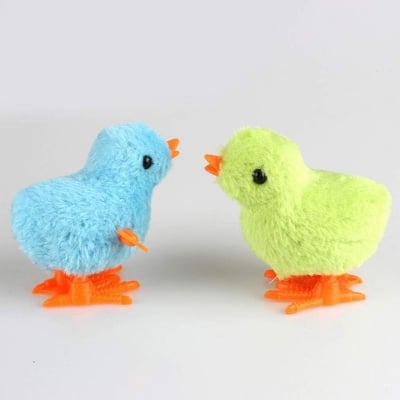 Picture of 5 pcs Interactive Plush Chicken Clockwork Toy - Multicolor