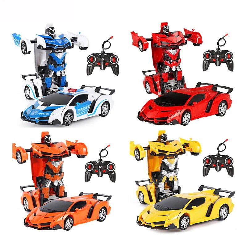 Picture of Remote Control Deformation Lamborghini Robot Car - White