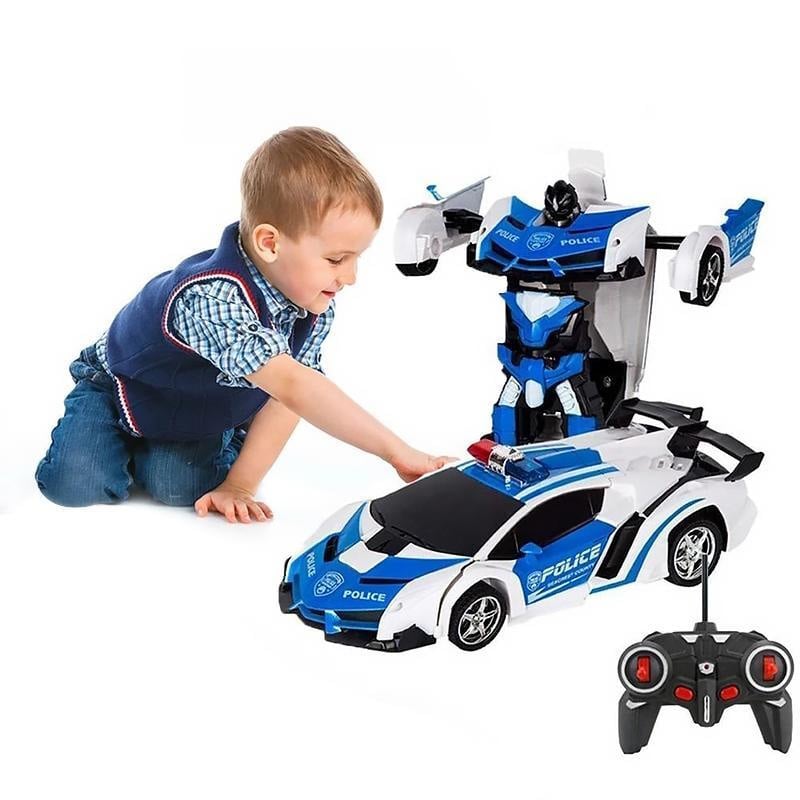Picture of Remote Control Deformation Lamborghini Robot Car - White