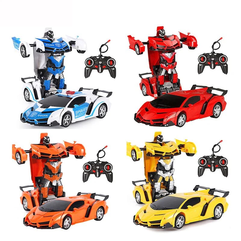 Picture of Remote Control Deformation Lamborghini Robot Car - White