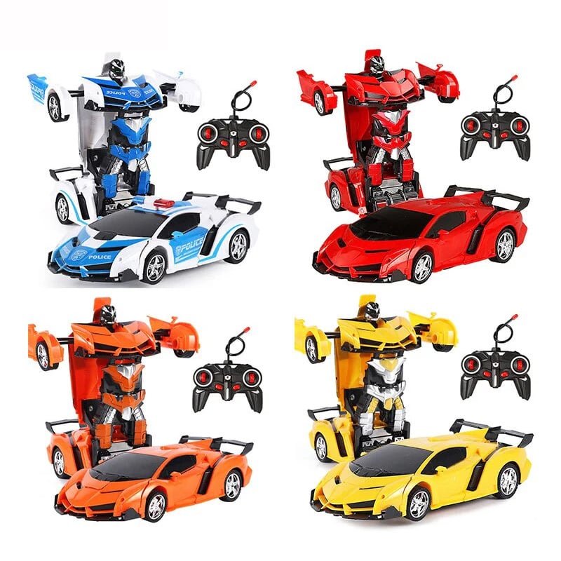 Picture of Remote Control Deformation Lamborghini Robot Car - White