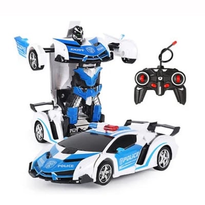 Picture of Remote Control Deformation Lamborghini Robot Car - White