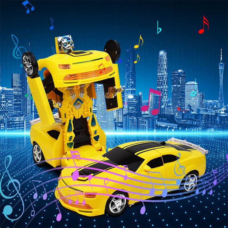 Picture of Mini Transforming Robot Car - Yellow