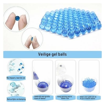 Picture of Gel Blaster Ammo / Soft-Gel Balls 2000 pieces 1paket  - blue - Blue