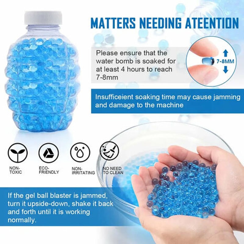 Picture of Gel Blaster Ammo / Soft-Gel Balls 2000 pieces 1paket  - blue - Blue