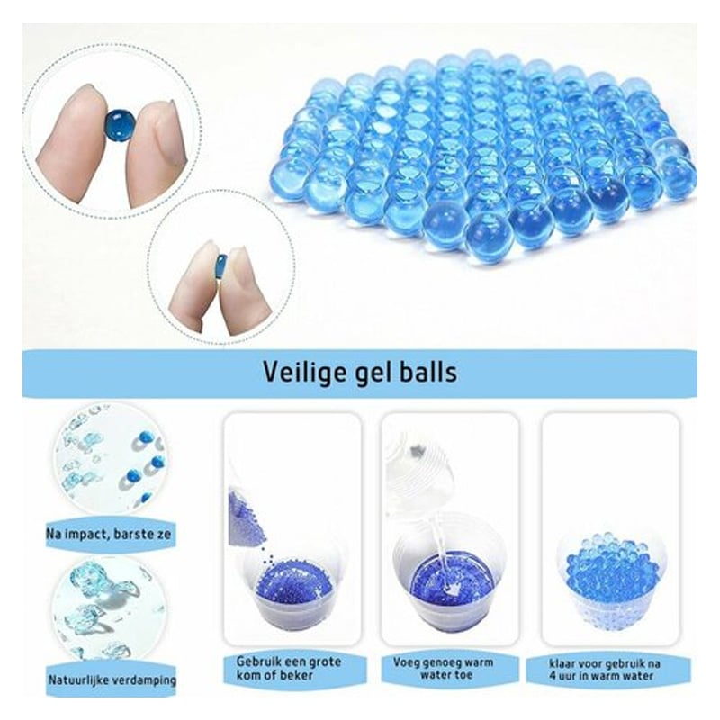Picture of Gel Blaster Ammo / Soft-Gel Balls 2000 pieces 1paket  - blue - Blue