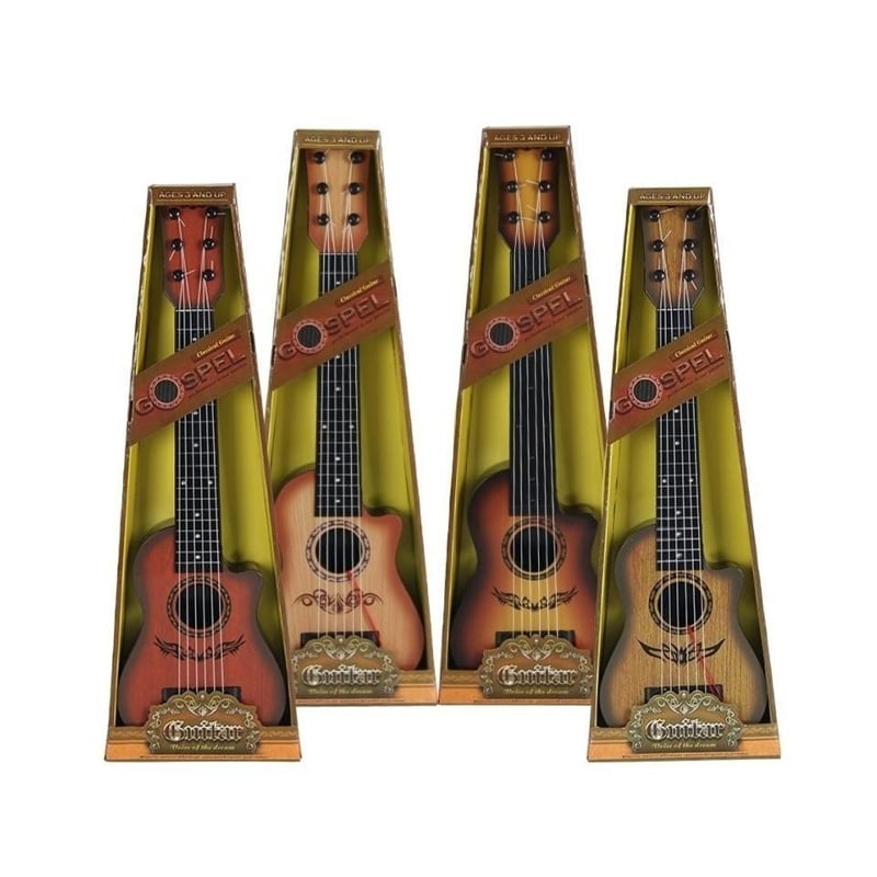 Picture of 21 Inc Musical Plastic Toy Guitar For Kids Can Play & Learn; Beginner Guitar Toy - Multicolor