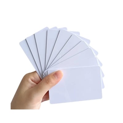 Picture of 1 PIS NTAG216 RFID NFC Blank White ISO PVC Card - White