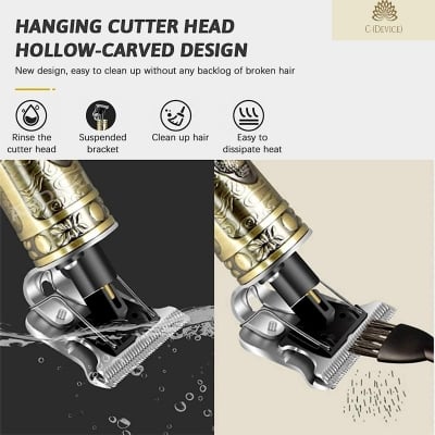 Picture of Vintage T9 Professional Hair Trimmer – Rechargeable Cordless Machine - Gold