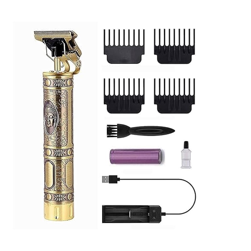 Picture of Vintage T9 Professional Hair Trimmer – Rechargeable Cordless Machine - Gold