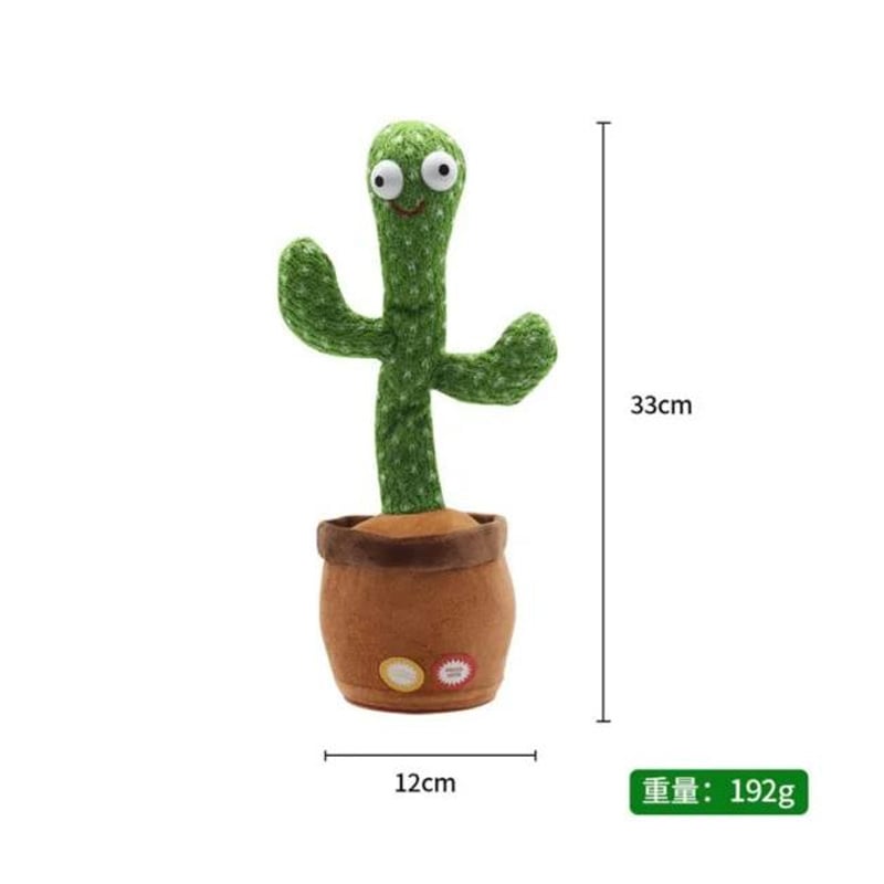 Picture of Talking Cactus Toy – Funny Dancing Plush with Music & Lights - Green