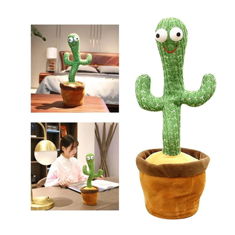 Picture of Cactus Dancing Toy – Interactive Singing Plush for Babies - Green