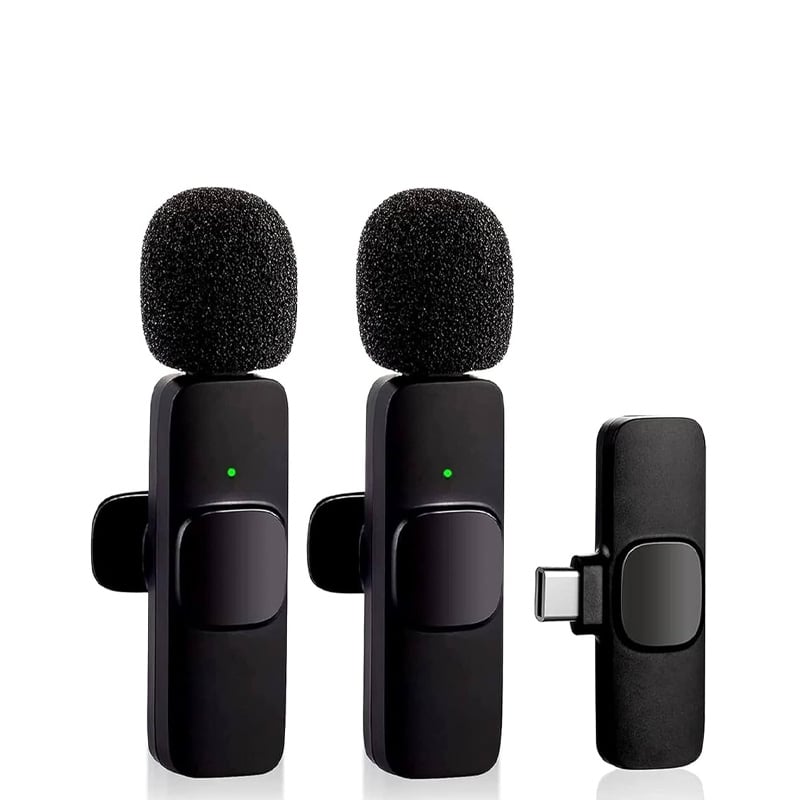 Picture of K9 Single Microphone Ultra Compact Type-C Wireless Lavalier – Instant Plug & Play with Auto Sync for Professional Video Recording, Vlogging & Interviews - Black
