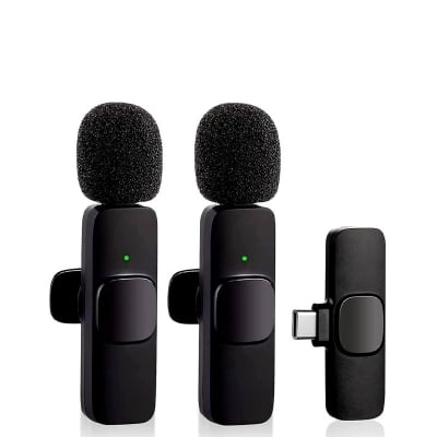 Picture of K9 Single Microphone Ultra Compact Type-C Wireless Lavalier – Instant Plug & Play with Auto Sync for Professional Video Recording, Vlogging & Interviews - Black