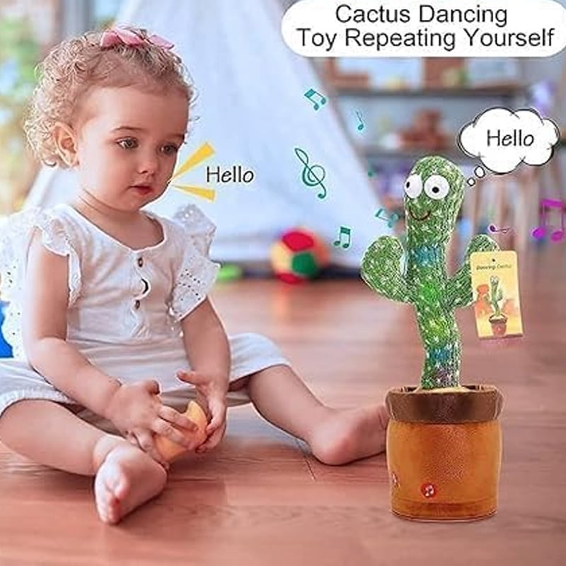 Picture of Interactive Talking & Dancing Cactus Plush – Voice Recording & Fun Songs for Kids - Green