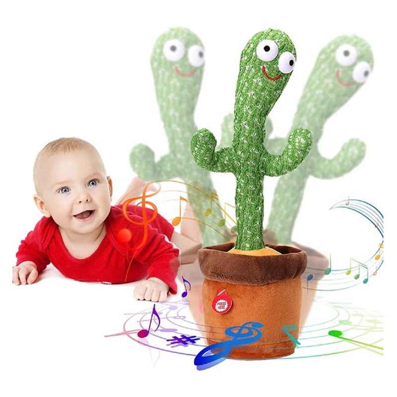 Picture of Interactive Talking & Dancing Cactus Plush – Voice Recording & Fun Songs for Kids - Green