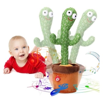 Picture of Interactive Talking & Dancing Cactus Plush – Voice Recording & Fun Songs for Kids - Green