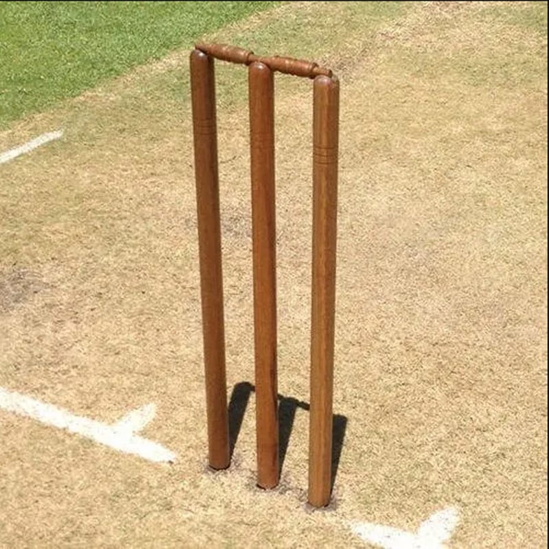 Picture of PowerPlay Wooden Stumps – Match Ready - Brown