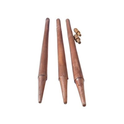 Picture of ProStrike Wooden Cricket Stumps Set - Brown