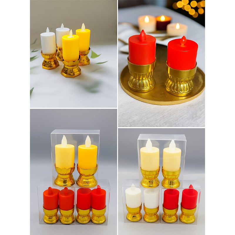Picture of FlameGlow LED Candle Light Set (2 Pcs) - Multicolor