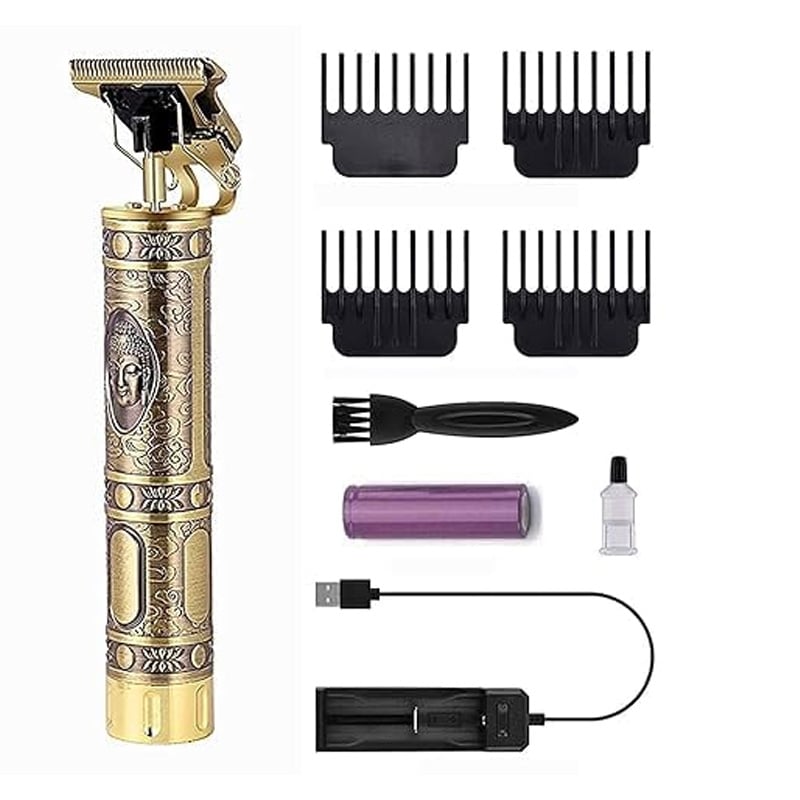 Picture of T9 New Electric Hair Clipper – Professional USB Cordless Beard & Hair Trimmer - Gold