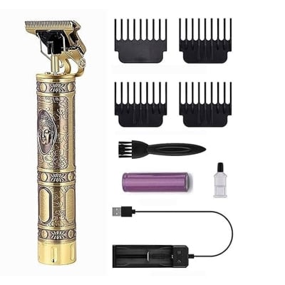 Picture of T9 New Electric Hair Clipper – Professional USB Cordless Beard & Hair Trimmer - Gold