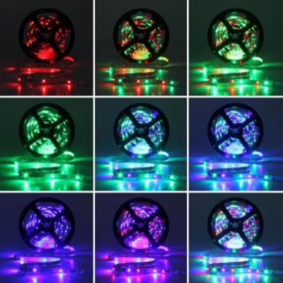 Picture of Waterproof RGB Remote Control Color Changing Fita Light led strip light 15 Fit - Multicolor