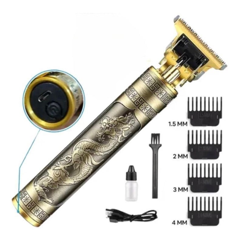 Picture of T9 New Electric Hair Clipper – Professional USB Cordless Beard & Hair Trimmer - Gold