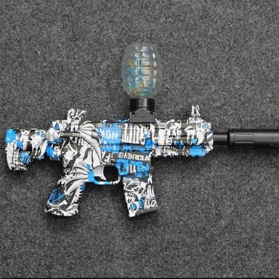 Picture of Electric M416Gel Ball Blaster, Big Size M416 Electric Water Bead Blaster Toy – Safe & Fun Playtime Set - Multicolor