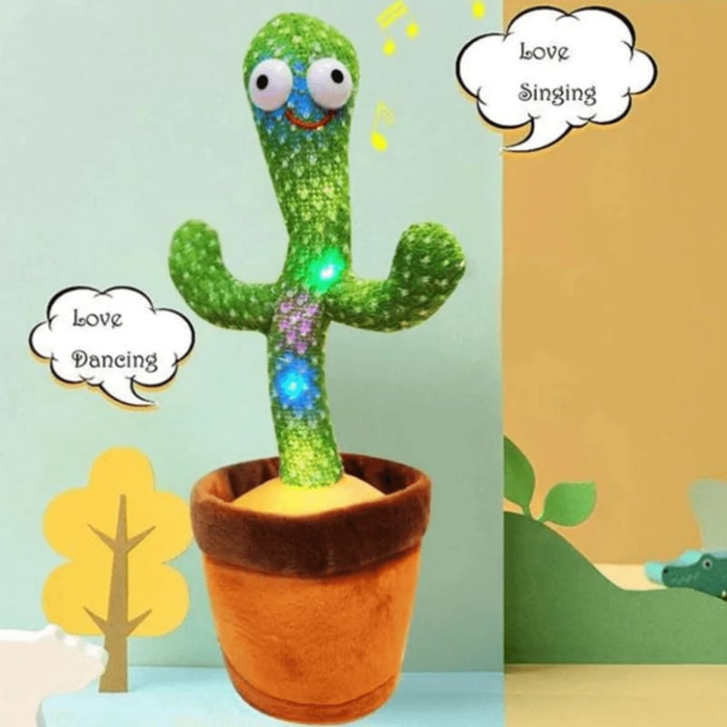 Picture of Dancing Cactus Singing Interactive Toy for Kids - Educational Musical Learning Instrument - Green