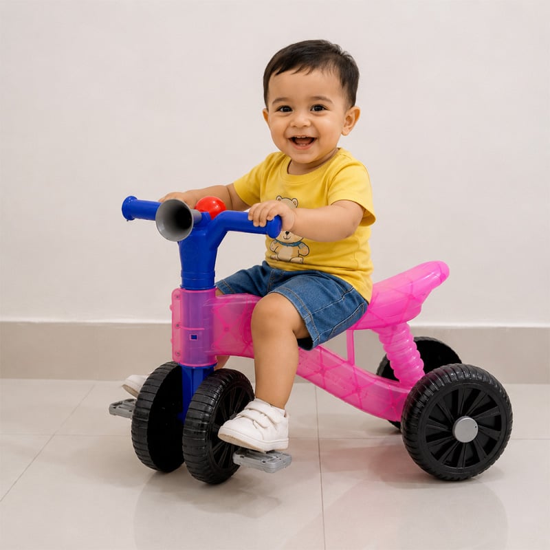Picture of Kids Ride On Baby Bike – Fun Learning Walker Toy - Blue