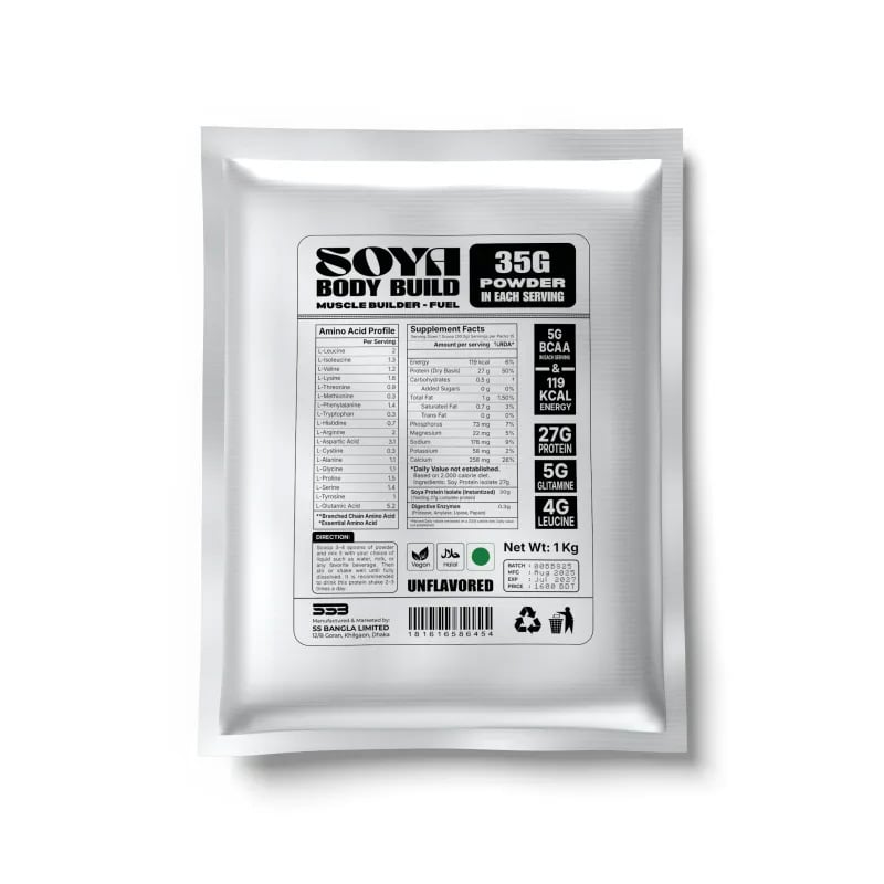 Picture of Premium Soya Protein Powder 1Kg – Non Dairy, Vegan & Gluten Free