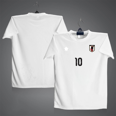 Picture of Japan Short Sleeve Football Jersey For Men - Half Sleeve Japan 10 t shirt - Japan Jersey White