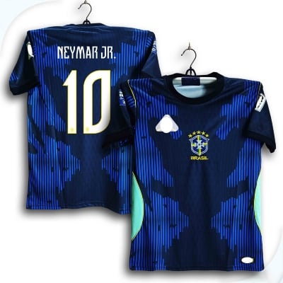 Picture of Brazil World Cup Jersey 2026 Thai Premium Football Jersey For Men - Neymar jr 10 Half Sleeve t shirt - Neymar 10 Jersey 2026