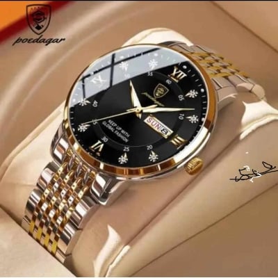 Picture of POEDAGAR Men Watch Top Brand Luxury Business Quartz Mens Watches Full Steel Waterproof Luminous Wristwatch Men Relogio Masculino
