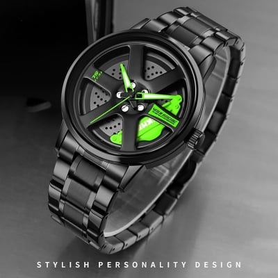 Picture of SKMEI New 1787 Fashion Creative Cool Black Watch Cutout Concept Dial Metal Style Waterproof Sports Watch For Men