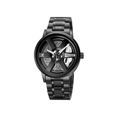 Picture of SKMEI New 1787 Fashion Creative Cool Black Watch Cutout Concept Dial Metal Style Waterproof Sports Watch For Men
