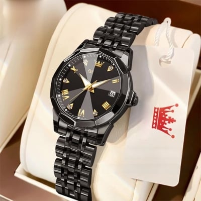 Picture of Olevs Stylish & Fashionable 9931 Elegant Rhombus Mirror Original Quartz Ladies Wristwatch